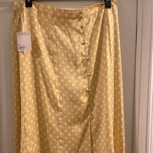 Lauren Conrad Yellow Polka Dot Skirt (XXL)